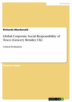 Global Corporate Social Responsibility of Tesco (Grocery Retailer, UK) (eBook, PDF) - Macdonald, Richards
