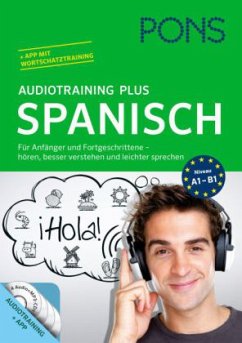 PONS Audiotraining Plus Spanisch, Audio-CD + Begleitbuch