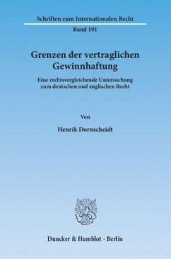 Cover Grenzen der vertraglichen Gewinnhaftung.