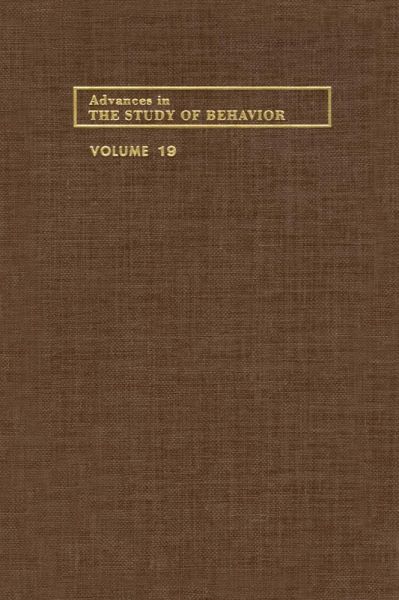 Advances in the Study of Behavior (eBook, PDF)