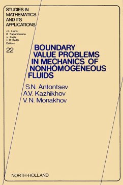 Cover Boundary Value Problems in Mechanics of Nonhomogeneous Fluids (eBook, PDF)
