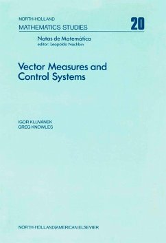 Vector Measures and Control Systems (eBook, PDF)