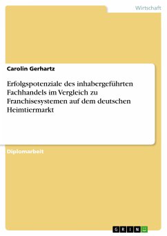 Erfolgspotenziale des inhabergeführten Fachhandels im Vergleich zu Franchisesystemen auf dem deutschen Heimtiermarkt (eBook, PDF) - Gerhartz, Carolin