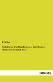 Nachtrag zu dem Handbuche der analytischen Chemie von Heinrich Rose Nachtrag zu dem Handbuche der analytischen Chemie von Heinrich Rose