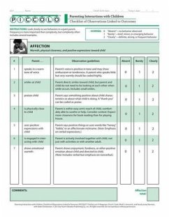 Parenting Interactions with Children: Checklist of Observations Linked to Outcomes (Piccolo(tm)) Tool - Roggman, Lori; Cook, Gina; Innocenti, Mark; Norman, Vonda