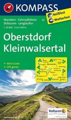 Kompass Karte Oberstdorf, Kleinwalsertal
