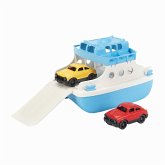 Green Toys 8601038 - Fährschiff mit 2 Autos, Wasserspielzeug, 3-teilig