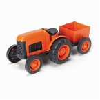 Green Toys 8601042 - Traktor mit Anhänger, Trecker, orange