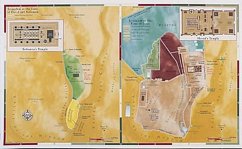 Abingdon Bible Land Map--Jerusalem, Old Testament/New Testament Comparison