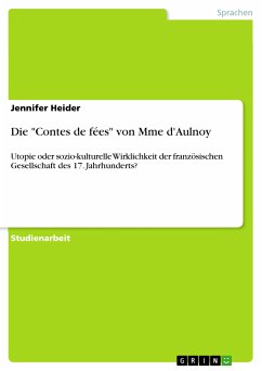 Die "Contes de fées" von Mme d'Aulnoy (eBook, PDF)
