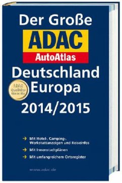 Cover Der Große ADAC AutoAtlas Deutschland, Europa 2014/2015