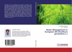 Water Management in European dill (Anethum graveolens L.)