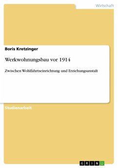 Werkwohnungsbau vor 1914 (eBook, ePUB)