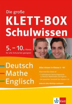 Die große Klett-Box Schulwissen 5.-10. Klasse, 3 Bde.