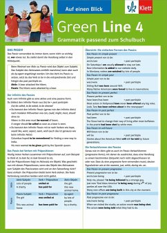 Green Line 4. Alles auf einen Blick. Grammatik - Schlimm, Sabine