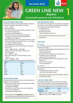 Green Line New 1. Auf einen Blick. Grammatik. Bayern - Schlimm, Sabine