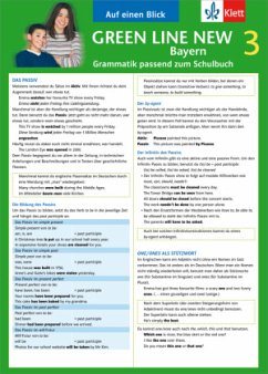 Auf einen Blick: Grammatik passend zum Schulbuch / Green Line New, Ausgabe für Bayern 3