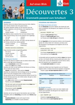 Auf einen Blick: Grammatik passend zum Schulbuch / Découvertes Bd.3 - Découvertes