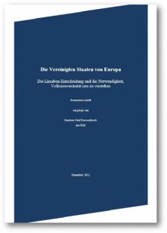 Die Vereinigten Staaten von Europa (eBook, ePUB) - Graf Kerssenbrock, Rembert