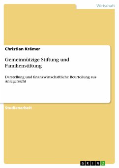 Gemeinnützige Stiftung und Familienstiftung (eBook, ePUB)