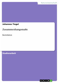 Zusammenhangsmaße (eBook, PDF) - Tiegel, Johannes