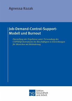 Job-Demand-Control-Support-Modell und Burnout (eBook, ePUB) - Kozak, Agnessa