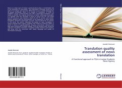Translation quality assessment of news translation - Morovati, Azadeh