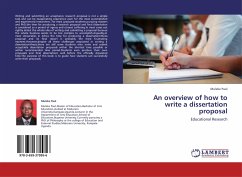 An overview of how to write a dissertation proposal