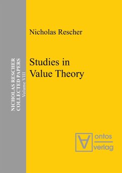 Studies in Value Theory - Rescher, Nicholas