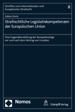 Cover Strafrechtliche Legislativkompetenzen der Europäischen Union