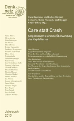 Cover Jahrbuch Denknetz 2013: Care statt Crash