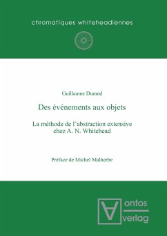 Des événements aux objets - Durand, Guillaume