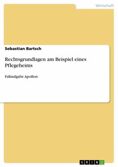 Rechtsgrundlagen am Beispiel eines Pflegeheims (eBook, PDF) Rechtsgrundlagen am Beispiel eines Pflegeheims (eBook, PDF)