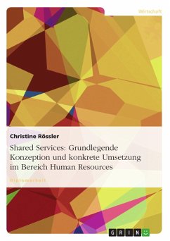 Shared Services: Grundlegende Konzeption und konkrete Umsetzung im Bereich Human Resources (eBook, ePUB) - Rössler, Christine