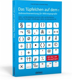 Das Tüpfelchen auf dem i - Gebrauchsanweisung für Mikrotypografie: Zeilen- und Wortabstände, Nummern, Hilfs- und Wortzeichen, Akzente, Trennregeln, Aufzählungen, Zahlen, Korrekturzeichen etc. - Kuck, Franz W.;Stang, Christian