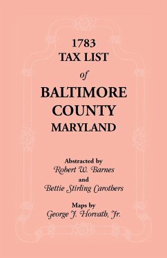 1783 Tax List of Baltimore County - Barnes, Robert W.; Carothers, Bettie S.