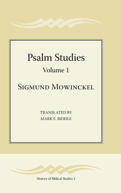 Psalm Studies, Volume 1