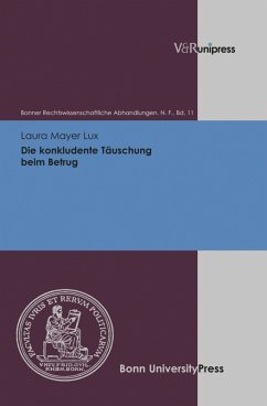 Die konkludente Täuschung beim Betrug (eBook, PDF) - Mayer Lux, Laura