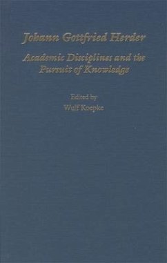 Johann Gottfried Herder: Academic Disciplines and the Pursuit of Knowledge - Koepke, Wulf (ed.)
