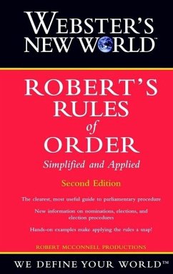 Cover Webster's New World Robert's Rules of Order Simplified and Applied, 2nd Edition (eBook, ePUB)