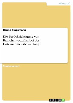 Die Berücksichtigung von Branchenspezifika bei der Unternehmensbewertung (eBook, ePUB)