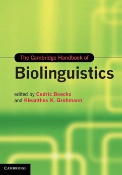 Cover Cambridge Handbook of Biolinguistics (eBook, ePUB)