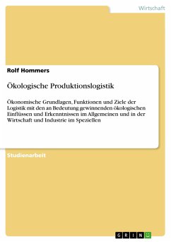 Ökologische Produktionslogistik (eBook, PDF) - Hommers, Rolf