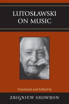 Cover Lutoslawski on Music (eBook, ePUB)