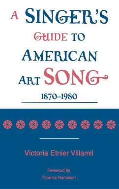 Cover A Singer's Guide to the American Art Song: 1870-1980 (eBook, ePUB)