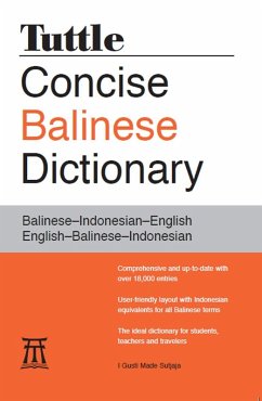 Tuttle Concise Balinese Dictionary (eBook, ePUB) - Sutjaja, I Gusti Made