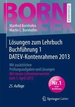 Cover Lösungen zum Lehrbuch Buchführung 1 DATEV-Kontenrahmen 2013
