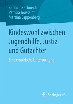 Kindeswohl zwischen Jugendhilfe, Justiz und Gutachter - Schneider, Karl-Heinz;Toussaint, Patricia;Cappenberg, Martina