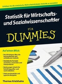 Statistik für Wirtschafts- und Sozialwissenschaftler für Dummies - Krickhahn, Thomas