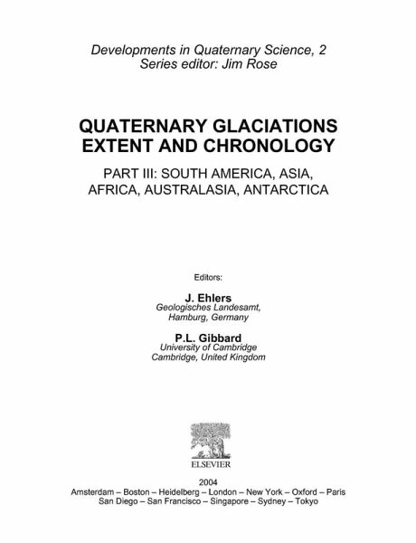 Quaternary Glaciations - Extent and Chronology (eBook, PDF)